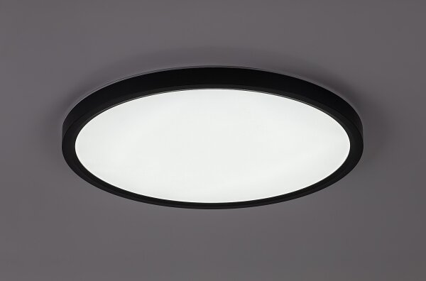Rabalux 75084 - LED таванно осветително тяло за баня LAUTREC 24W/230V Ø 40 см IP44, черно