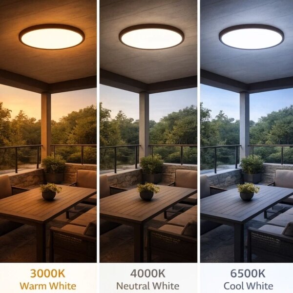 Rabalux 75083 - LED плафон за баня LAUTREC 24W/230V Ø 40 см IP44 кафяв