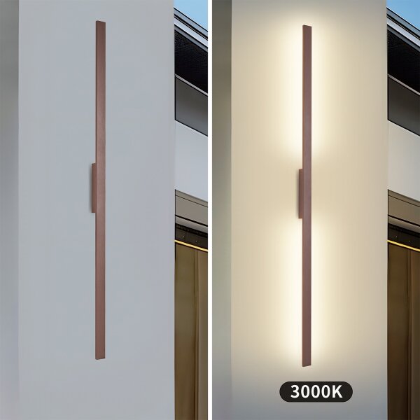Brilagi - LED външно стенно осветително тяло LUNA LED/30W/230V 3000K IP65 150 cm кафяво CRI 90