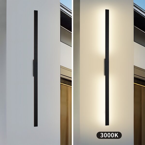 Brilagi - LED външен стенен осветител LUNA LED/30W/230V 3000K IP65 150 cm черен CRI 90