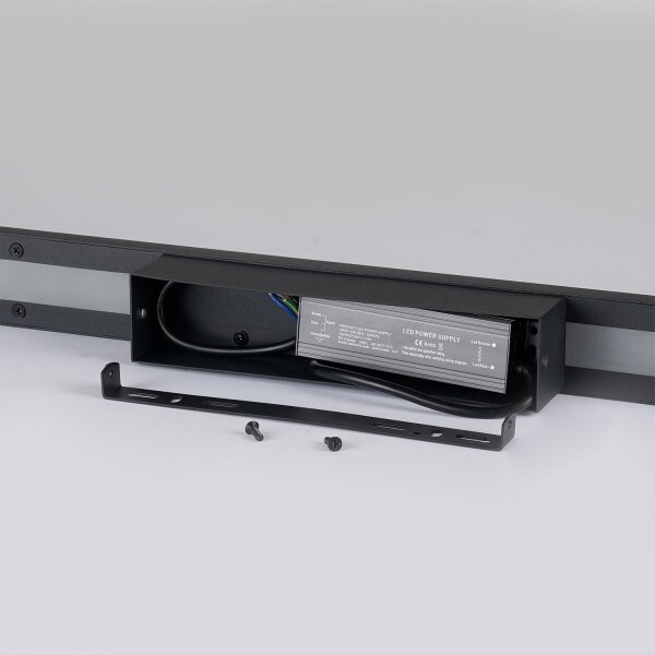 Brilagi - LED външно стенно осветително тяло LUNA LED/30W/230V 4000K IP65 150 см черно CRI 90