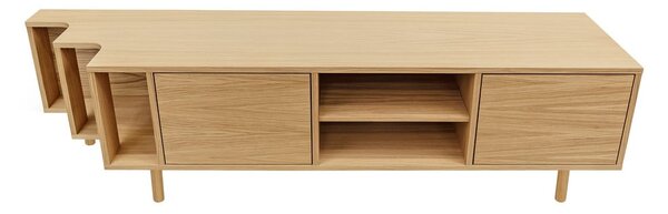 Маса за телевизор от декор от дъб в естествен цвят 189x50x44 cm Shift – Woodman