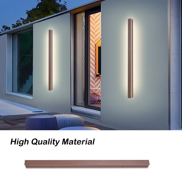 Brilagi-LED Външен стенен осветител LINEAR LED/22W/230V 3000K IP65 100 см кафяв CRI 90
