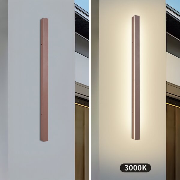 Brilagi-LED Външен стенен осветител LINEAR LED/22W/230V 3000K IP65 100 см кафяв CRI 90