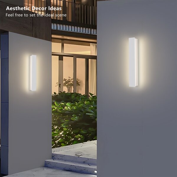 Brilagi - LED външна стенна лампа LINEAR LED/8W/230V 3000K IP65 30 см бяла CRI 90