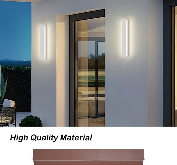 Brilagi - LED външна стенна лампа LINEAR LED/8W/230V 3000K IP65 30 см бяла CRI 90