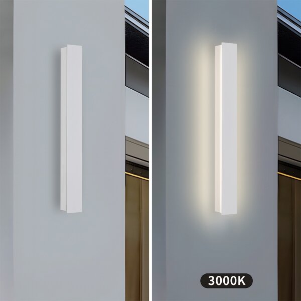 Brilagi - Външно стенно осветително тяло LINEAR LED/12W/230V 3000K IP65 50 см бяло CRI 90