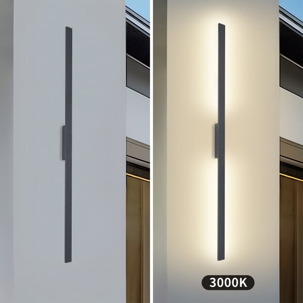 Brilagi - LED външна стенна лампа LUNA LED/30W/230V 3000K IP65 150 cm антрацит CRI 90