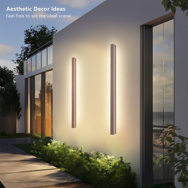 Brilagi-LED Външен стенен осветител LINEAR LED/22W/230V 3000K IP65 100 см кафяв CRI 90