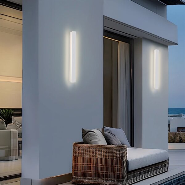 Brilagi - Външно стенно осветително тяло LINEAR LED/12W/230V 3000K IP65 50 см бяло CRI 90