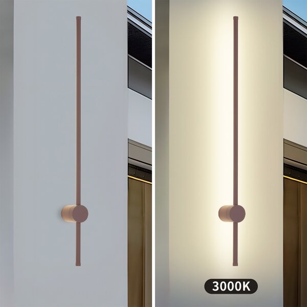 Brilagi - LED външно стенно осветително тяло AURA LED/20W/230V 3000K IP54 97 cm кафяво CRI 90