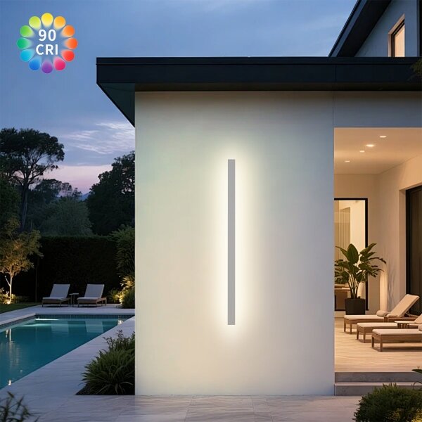 Brilagi - LED външно стенно осветително тяло LINEAR LED/32W/230V 3000K IP65 140 см бяло CRI 90