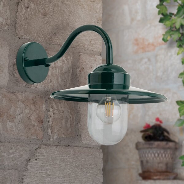 Orion AL 11-1313 - Екстериорен аплик EDWARD 1xE27/60W/230V IP44 зелен