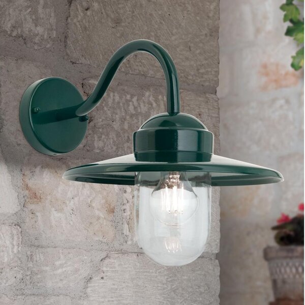 Orion AL 11-1313 - Екстериорен аплик EDWARD 1xE27/60W/230V IP44 зелен