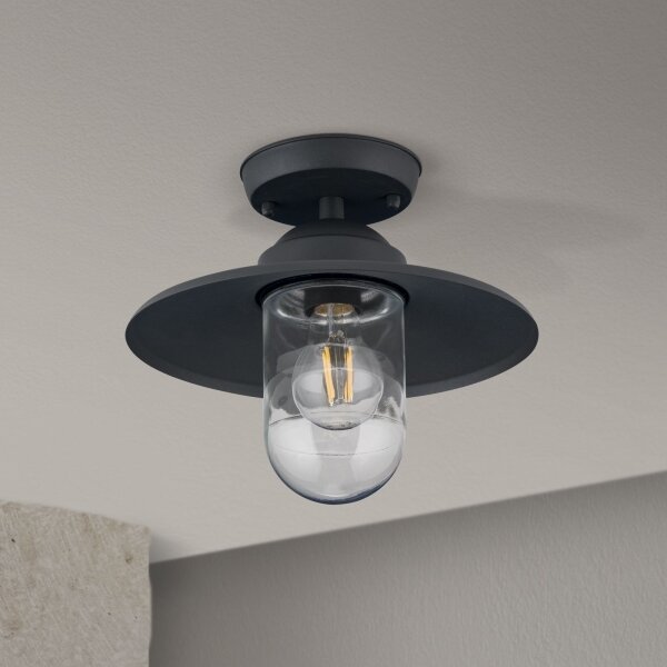 Orion AL 11-1317 - Външно монтирано осветително тяло EDWARD 1xE27/60W/230V IP44 антрацит