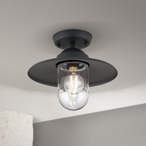 Orion AL 11-1317 - Външно монтирано осветително тяло EDWARD 1xE27/60W/230V IP44 антрацит