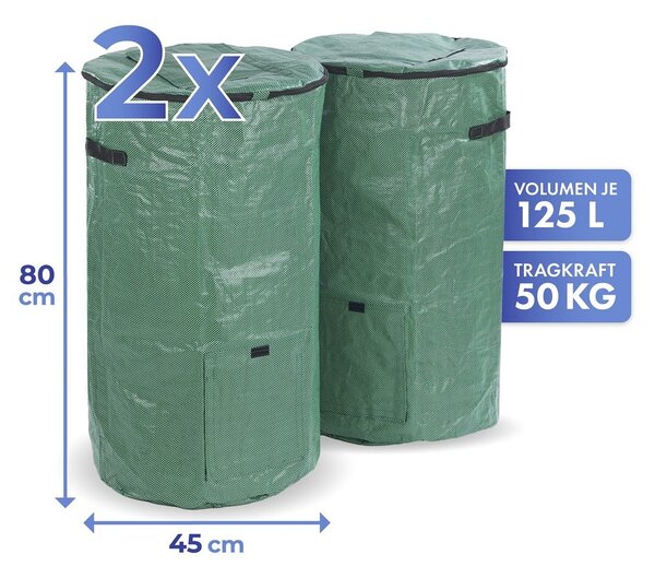 Зелен компостер 2 бр. 125 l – Maximex