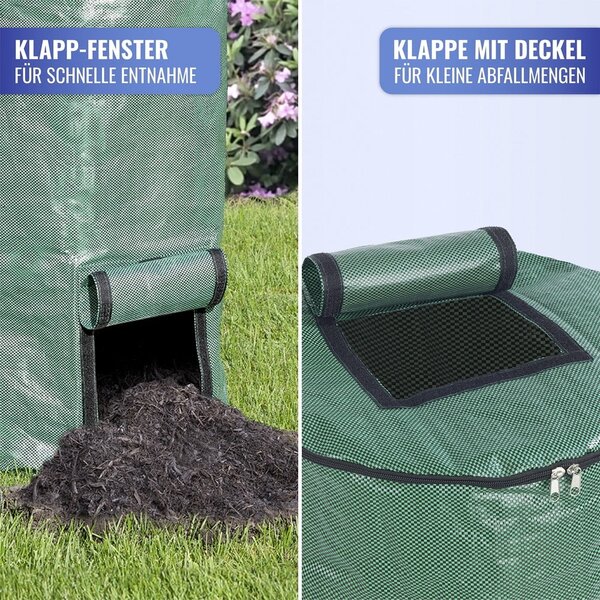 Зелен компостер 2 бр. 125 l – Maximex