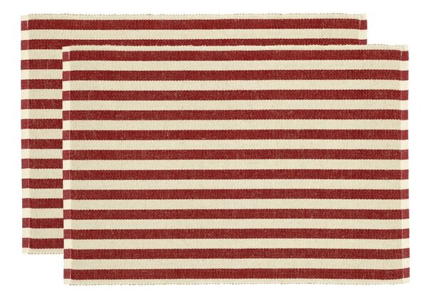 Подложки за хранене в комплект от 2 бр. със смес от юта 33x48 cm Statement Stripe – Södahl