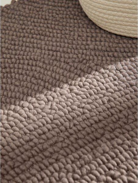 Кафяво-сива ръчно изработена вълнена пътека 80x200 cm Calmio – Hanse Home
