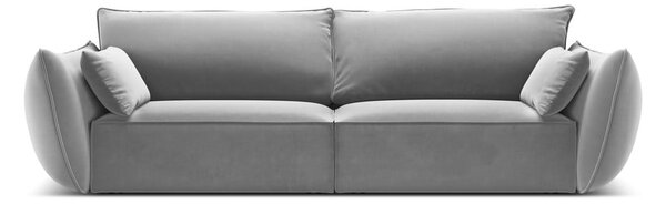 Светлосив кадифен диван 208 cm Vanda – Mazzini Sofas