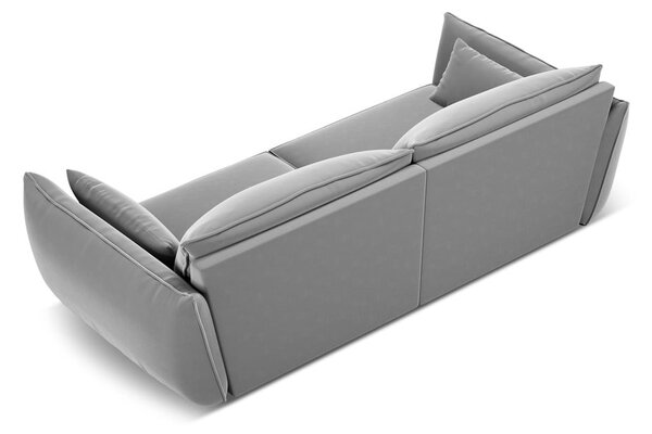 Светлосив кадифен диван 208 cm Vanda – Mazzini Sofas