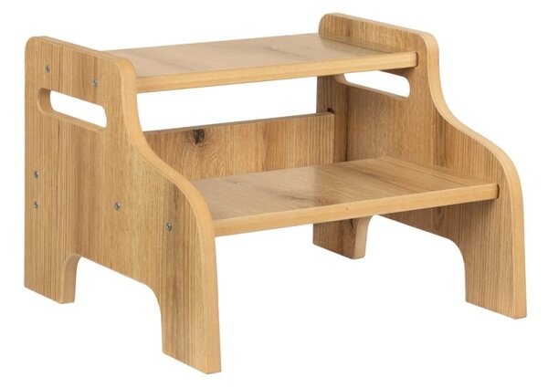 Детска степенка с 2 стъпала – 40 x 36 x 27 см Кафяво