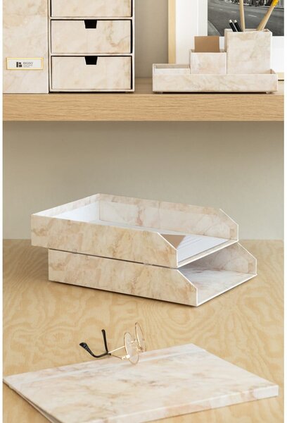 Картонени органайзери в комплект от 2 бр. за докумнети Hakan Paper Laminate – Bigso