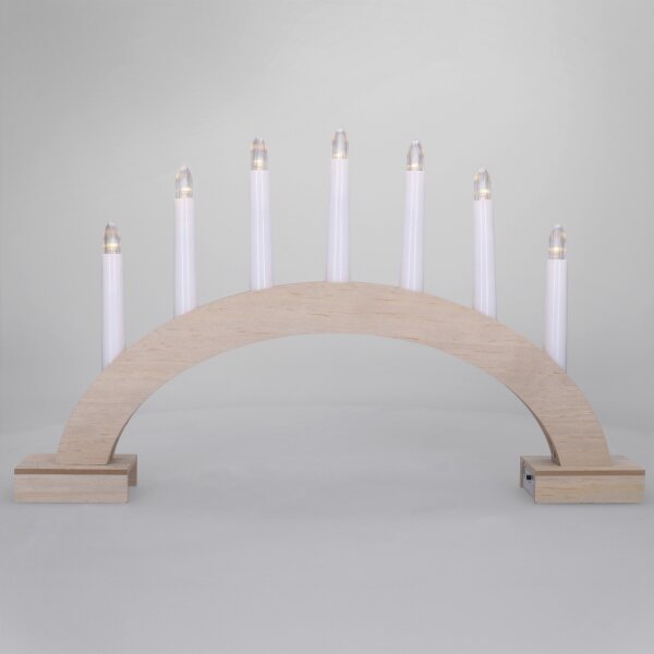 Brilagi - LED коледен свещник 7xLED/2xAA 28x45 см
