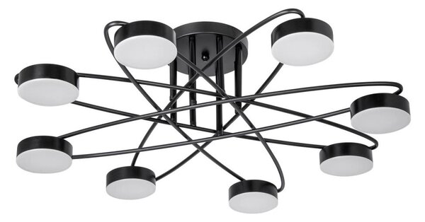 LED полилей 8x7W 230V 3000-6000K Ø70 см черен