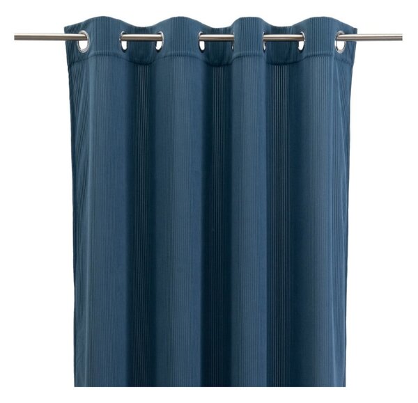 Синьо перде от рипсено кадифе 140x260 cm Merely – Casa Selección