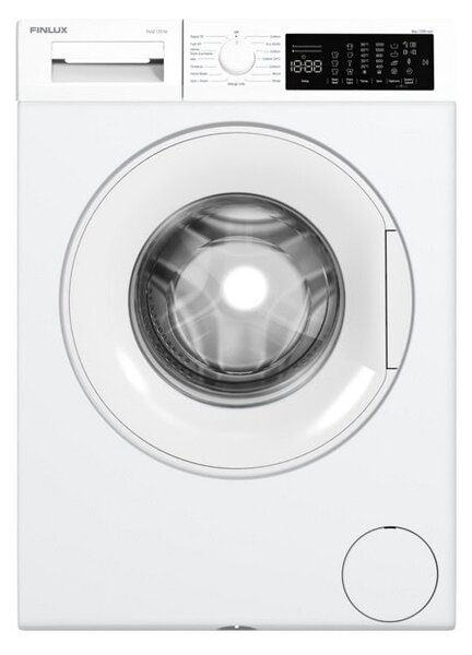 Перална машина Finlux FXA8 1201W, клас A, 8кг. капацитет, 1200 оборота в минута, 15 програми, свободностояща, 60cm ширина, отложен старт, бяла