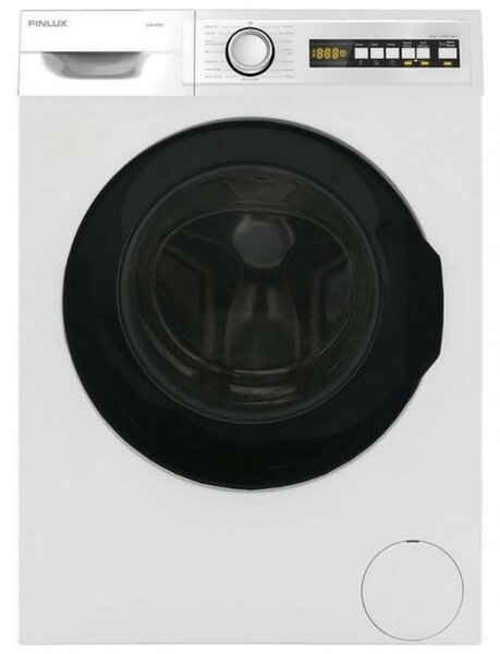 Перална машина Finlux FXN 610S, клас D, 6 кг. капацитет, 1000 оборота в минута, 15 програми, свободностояща, 60 cm ширина, LCD Дисплей, бяла