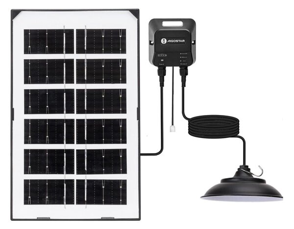 Aigostar - LED Соларен полилей LED/35W/12V 3000 mAh 6500K Ø 15 см