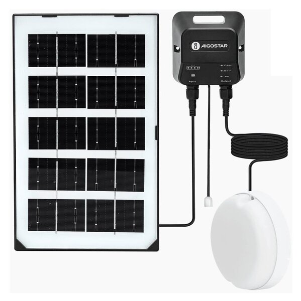 Aigostar - LED Соларна лампа LED/35W/12V 3000 mAh 6500K Ø 16,8 см