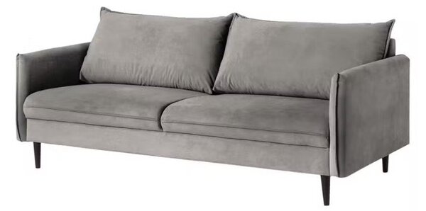 Сив кадифен диван 203 cm Juli – Ropez