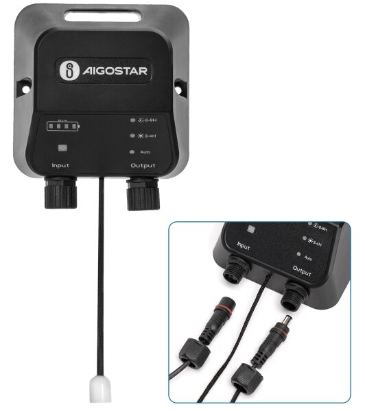 Aigostar - LED Соларен полилей LED/70W/12V 6000 mAh 6500K Ø 12 см