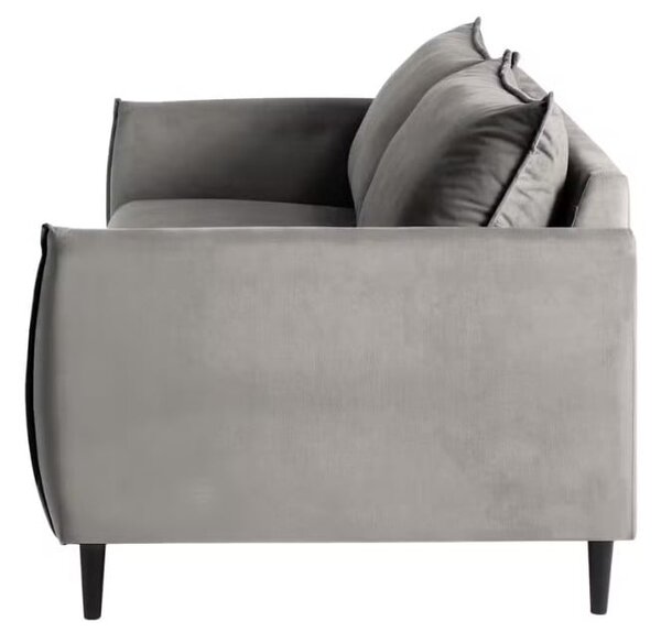 Сив кадифен диван 203 cm Juli – Ropez