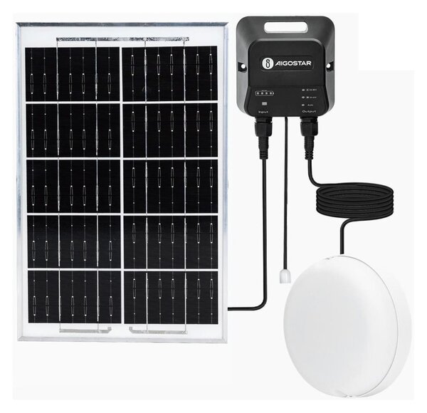 Aigostar - LED Соларна лампа LED/70W/12V 6000 mAh 6500K Ø 20,5 см