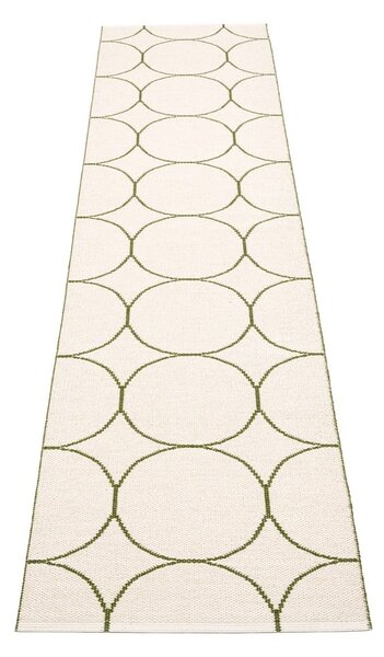 Тъмнозелена пътека за открито и закрито 70x300 cm Boo Dark Olive – Pappelina