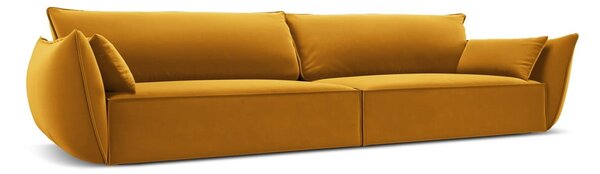 Кадифен диван в цвят горчица 248 cm Vanda – Mazzini Sofas