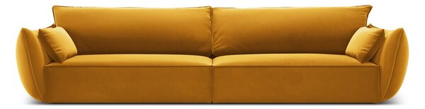 Кадифен диван в цвят горчица 248 cm Vanda – Mazzini Sofas