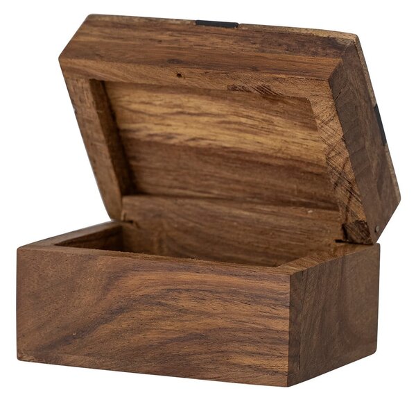 Кафява декоративна дървена кутия за съхранение 6,5x4,5x4 cm Cemile – Bloomingville