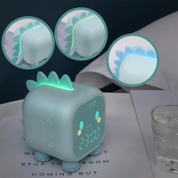 LED RGBW Димируем детски нощ малка лампа с будилник FILIP LED/1,5W/5V 1500 mAh