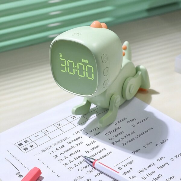 LED Димируема детска малка нощна лампа с будилник ROBOT LED/1W/5V 1200 mAh