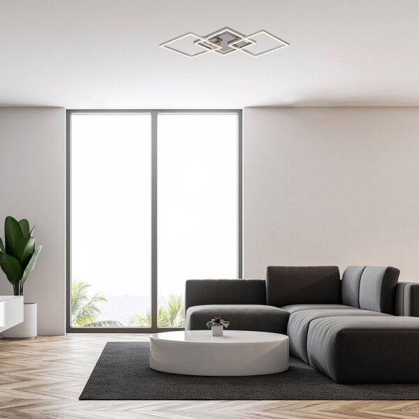 Rabalux 3200 - LED Полилей за повърхностен монтаж SIGURD LED/43W/230V лъскав хром