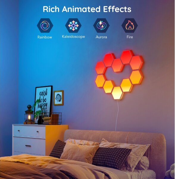 Govee - LED RGB димируем панел 36W/230V с Wi-Fi управление