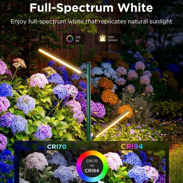 Govee-К-кт 2x LED RGBICWW Димируем екстериорен лампа LED/36W/230V IP66 2700-6500K Wi-Fi