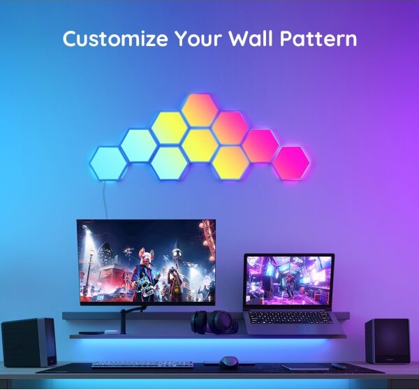 Govee - LED RGB димируем панел 36W/230V с Wi-Fi управление