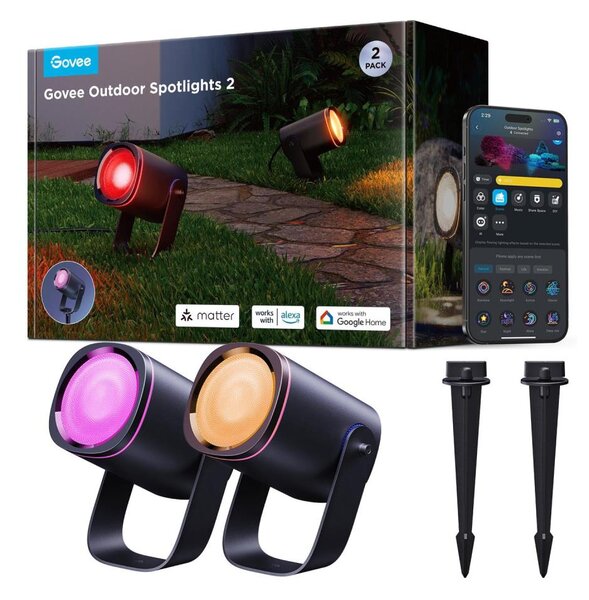 Govee - LED RGBWW Димируем прожектор LED/12W/230V IP67 2700-6500K Wi-Fi